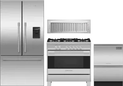 4 Piece Package Includes Refrigerator, Range, Hood And Dishwasher